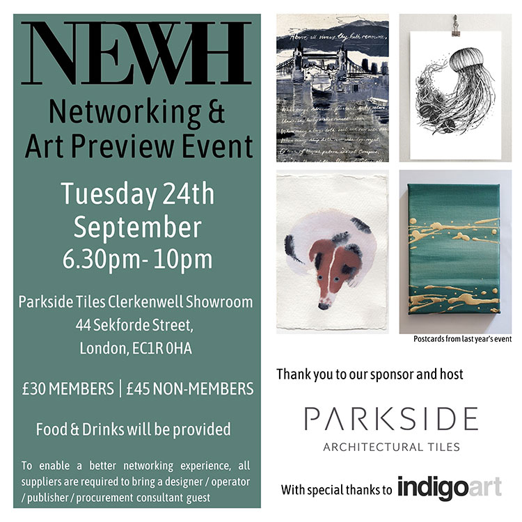 NEWH UK Art Event at Parkside Tiles